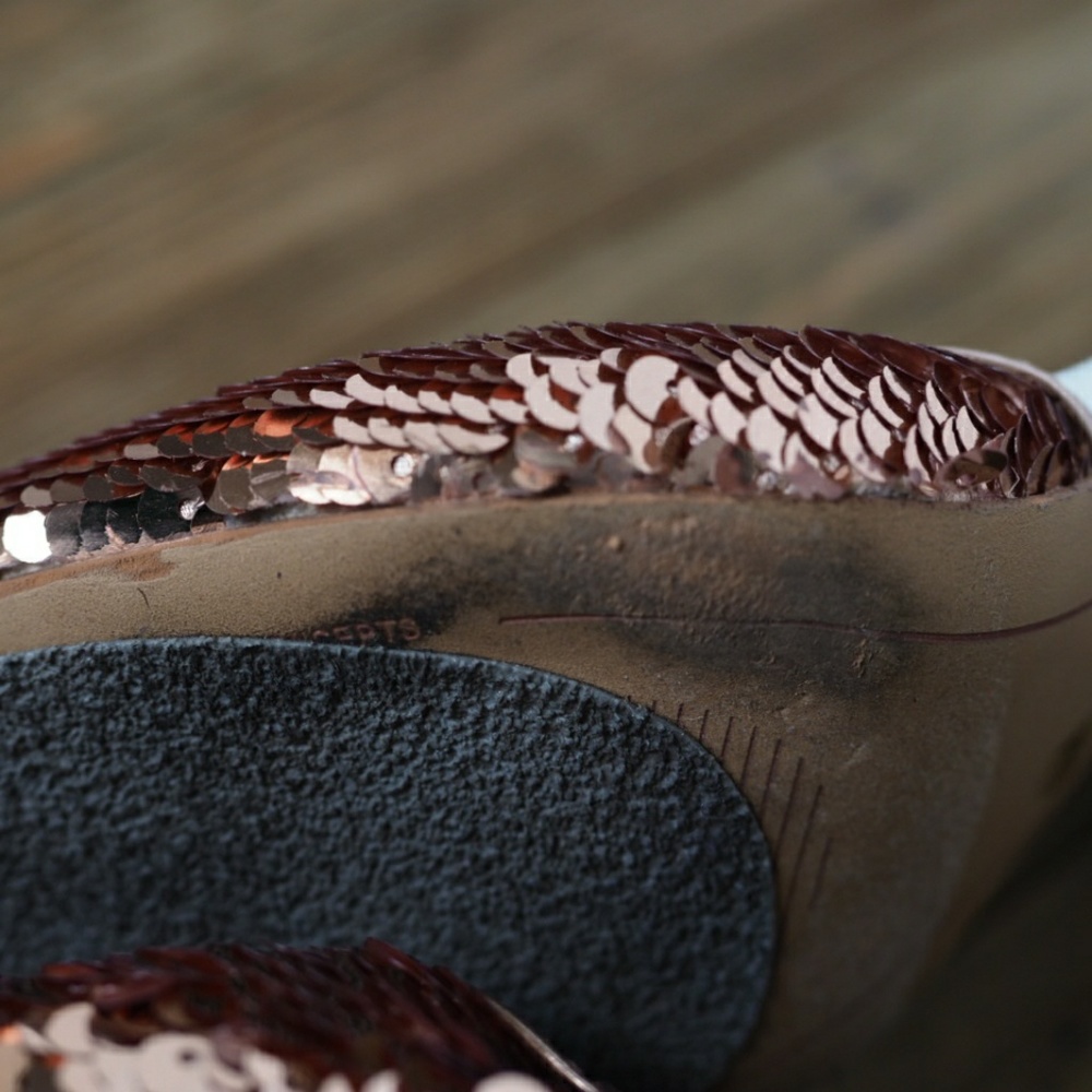 Copper sequin heels - Picture 7 of 8